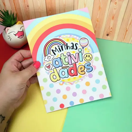 Livrinho de Atividades com Lápis Personalizado