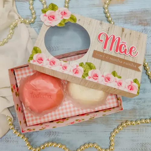 Caixa para 2 Sabonetes Natura Dia das Mães Lembrancinha