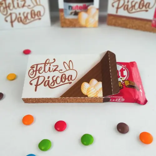 Caixa com Kitkat Pascoa Lembrancinha