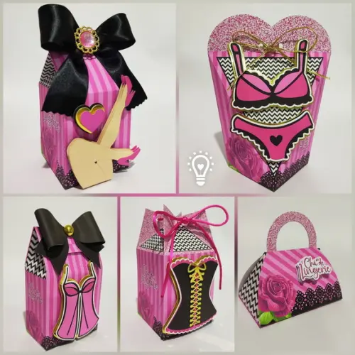 Kit 20 Lembrancinhas Chá de Lingerie
