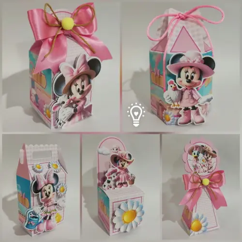 Kit 20 Lembrancinhas Minnie Fazendinha