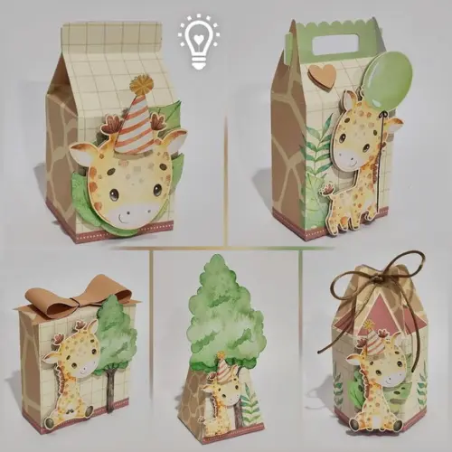Kit 30 Lembrancinhas Girafinha Girafa