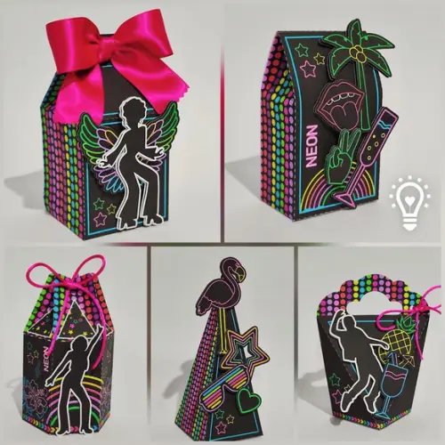 Kit 30 Lembrancinhas Neon