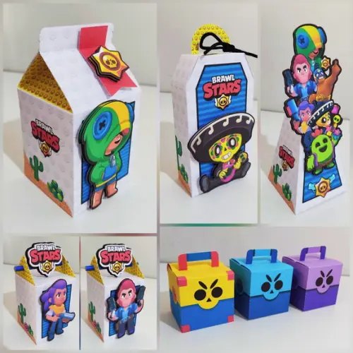 Kit 30 Lembrancinhas Brawl Stars