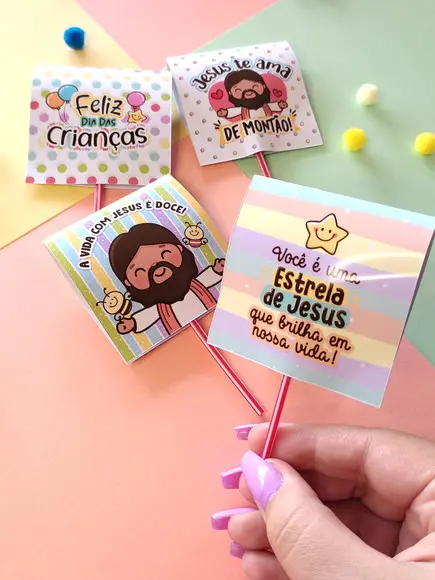 Pirulito Personalizado Dia das Crianças