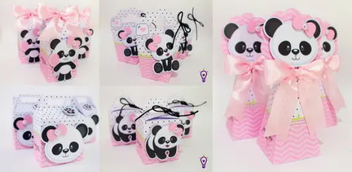 Kit 20 Lembrancinhas Panda