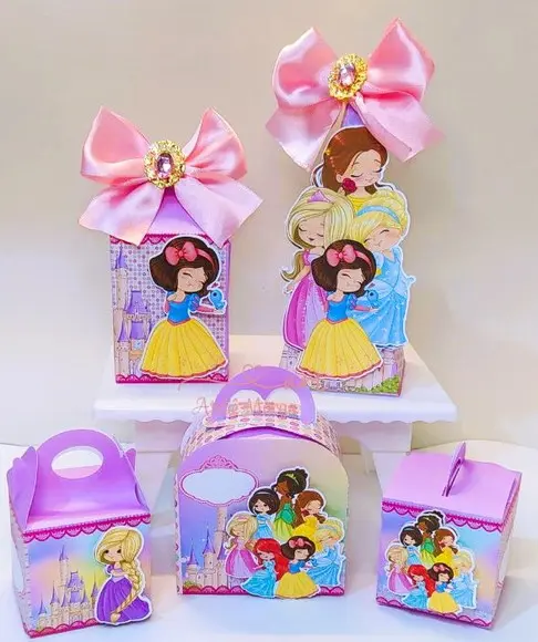 Kit 30 Lembrancinhas Festa Princesas