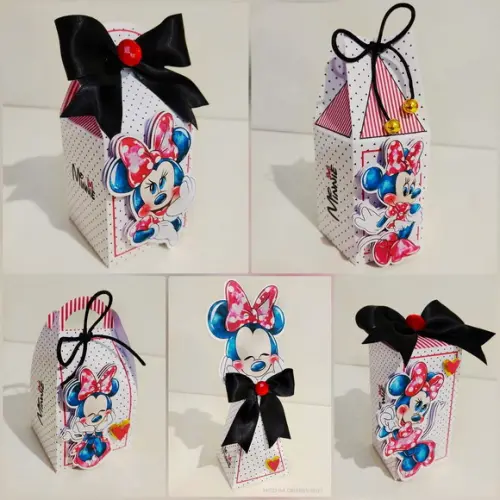 Kit 30 Lembrancinhas Minnie Vermelha