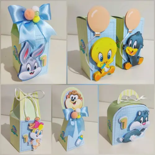 Kit 20 Lembrancinhas Looney Tunes Baby Perna Longa