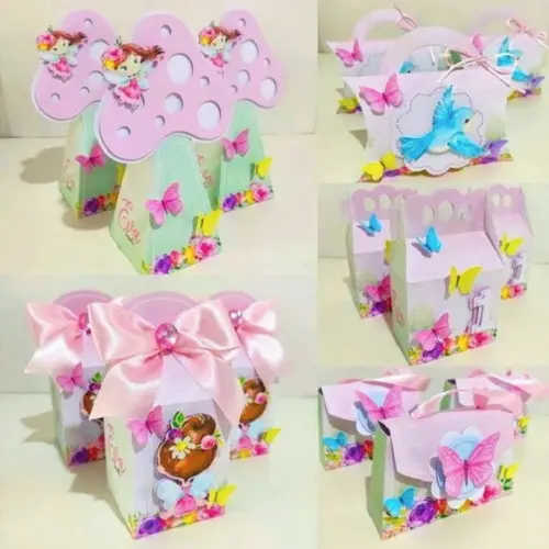 Kit 30 Lembrancinhas Jardim Fadas Encantado Borboletas