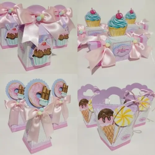 Kit 30 Lembrancinhas Doces Confeitaria