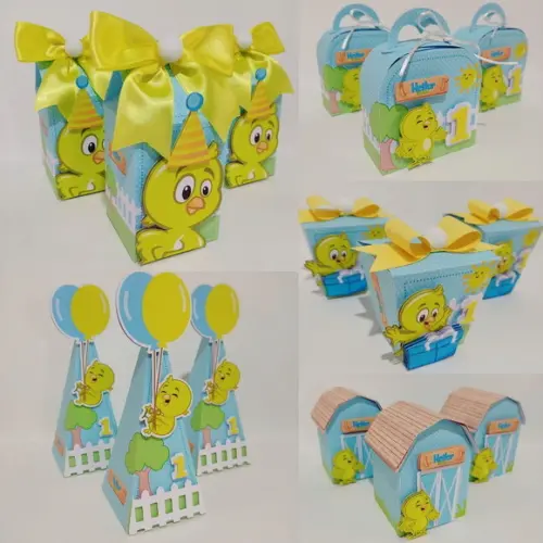 Kit 20 Lembrancinhas Pintinho Amarelinho