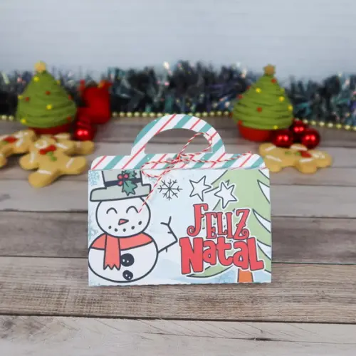 Caixa com Kitkat Natal Lembrancinha