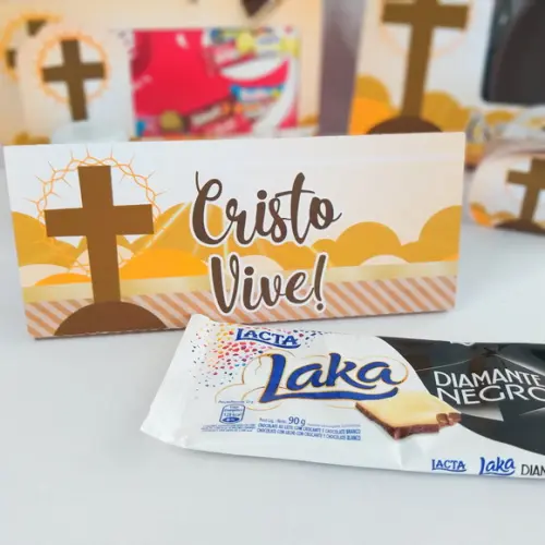 Caixa para Barra de Chocolate 80g Pascoa