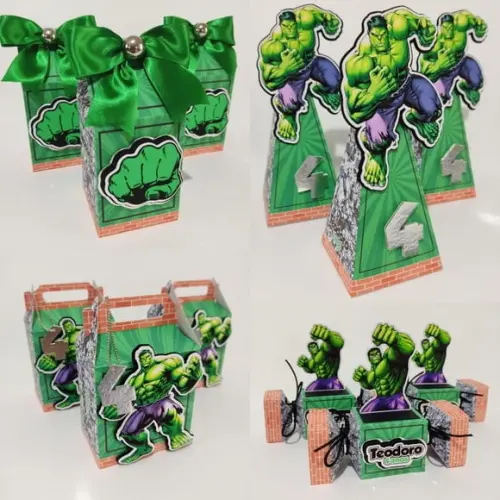 Kit 30 Lembrancinhas Herois Hulk
