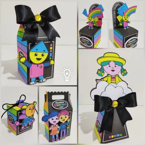 Kit 20 Lembrancinhas Charlie Colorforms City