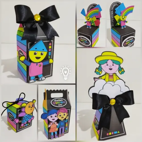 Kit 30 Lembrancinhas Charlie Colorforms City