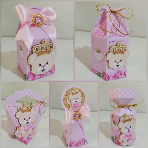 Kit 20 Lembrancinhas Ursinha Princesa