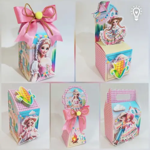 Kit 20 Lembrancinhas Barbie Festa Junina