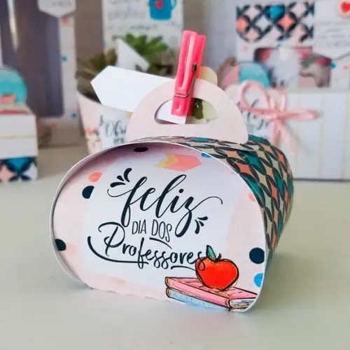Porta Bombom Dia dos Professores Lembrancinha