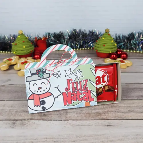 Caixa para Kitkat Natal Lembrancinha