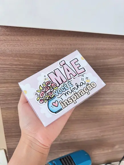 Caixa para 6 Doces Dia das Mães Lembrancinha