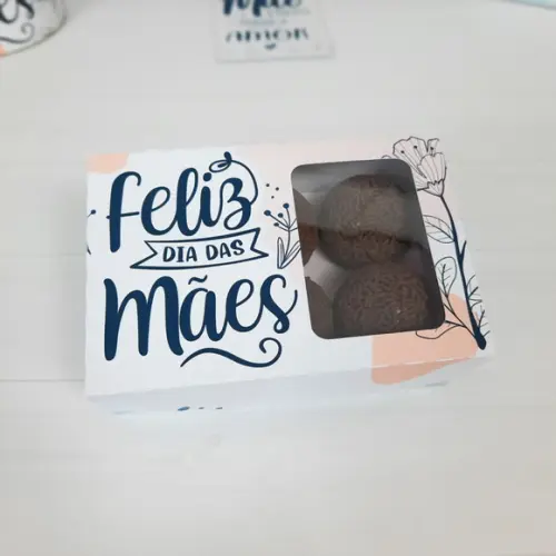 Caixa para 6 Doces Dia das Mães Lembrancinha