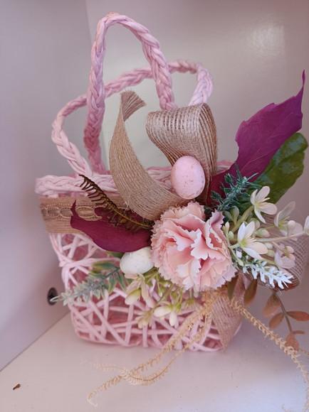 Bolsinha de Palha de Papel Boho