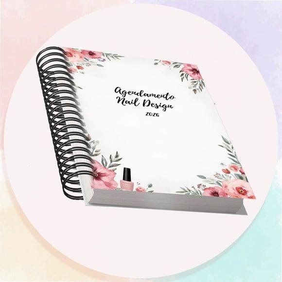Arquivo Digital Agendamento Nail Design 2026 Cinza