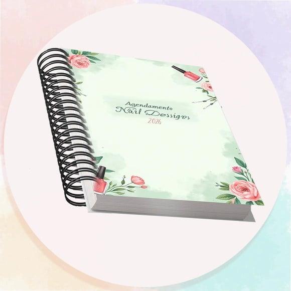 Arquivo Digital Agendamento Nail Design 2026 Verde