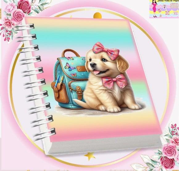 Arquivo Digital Combo Agenda Escolar Cachorrinho Aquarela 4