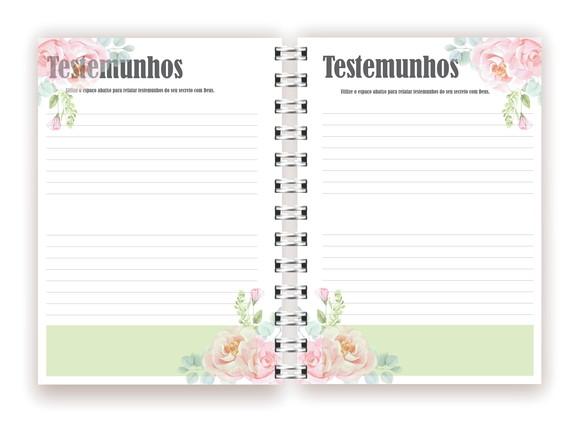 Arquivo Digital Devocional Feminino Floral Verde