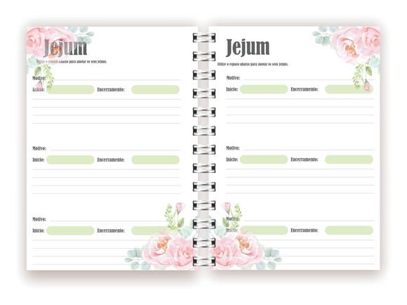 Arquivo Digital Devocional Feminino Floral Verde