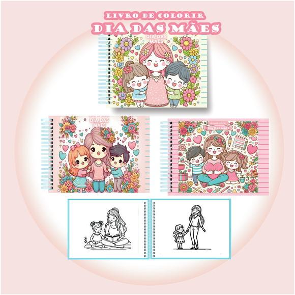 Arquivo Digital Livro de Colorir Dia das Mães