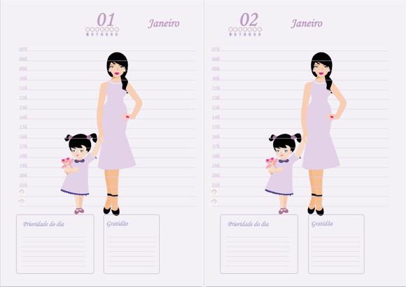 Arquivo Digital Miolo de Agenda Tal mãe tal Filha