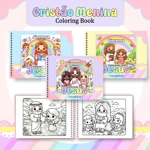 Arquivo Digital: Livro de Colorir Cristão Menina