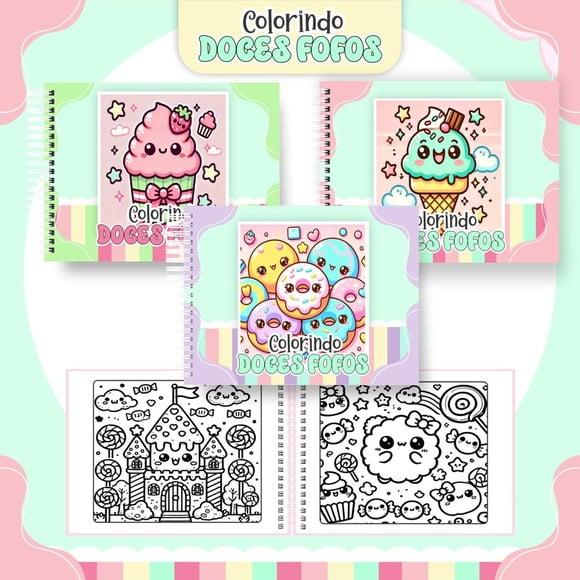 Arquivo Digital: Livro de Colorir Doces Fofos