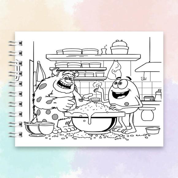 Arquivo Digital: Livro de Colorir Monstros S.a