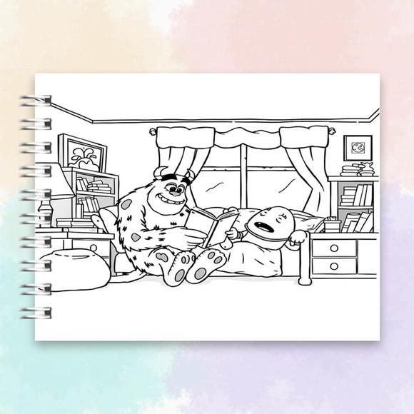 Arquivo Digital: Livro de Colorir Monstros S.a