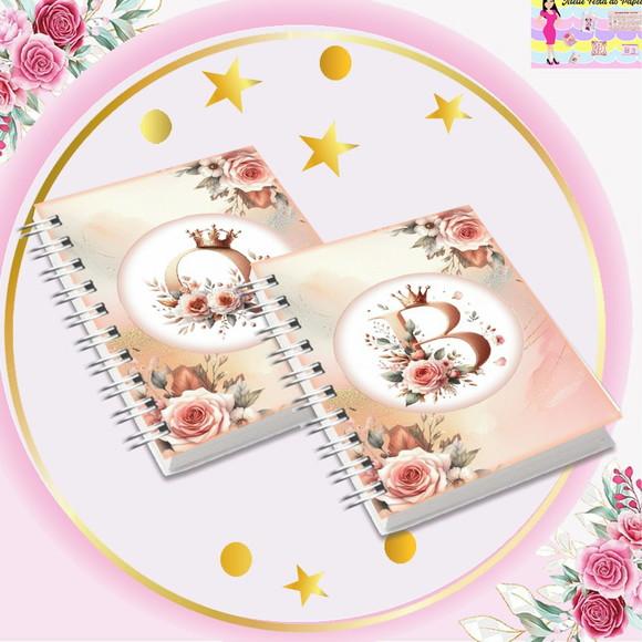 Coleção Capas Alfabeto Realeza Rosé Gold
