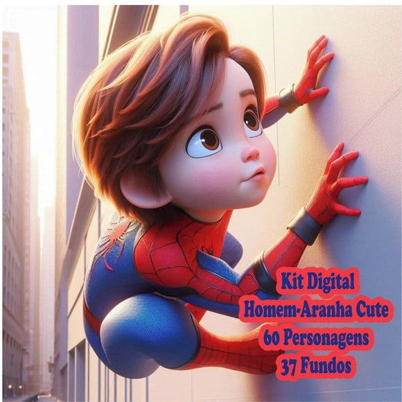 Homem-aranha Baby 3d Cute Kit Digital