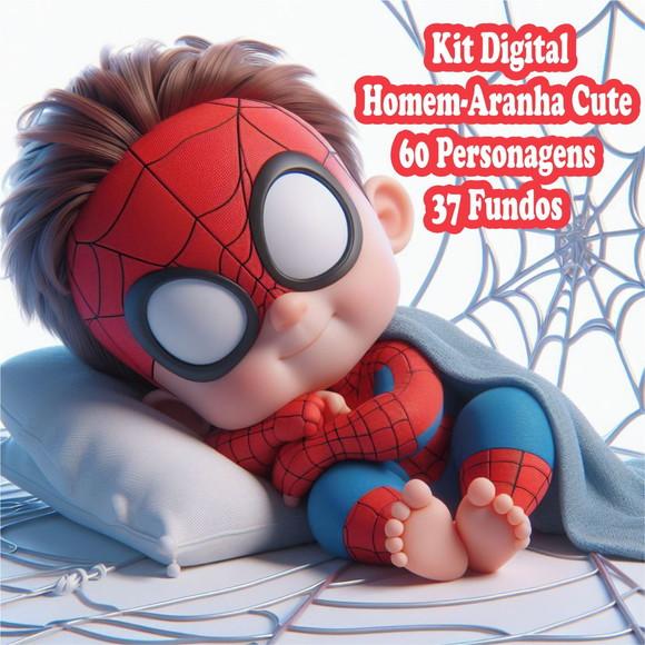 Homem-aranha Baby 3d Cute Kit Digital
