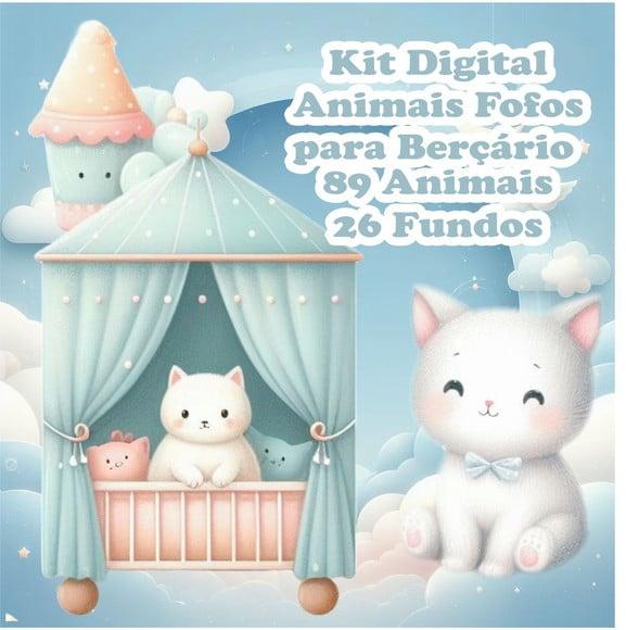 Kit Digital Animais Fofos