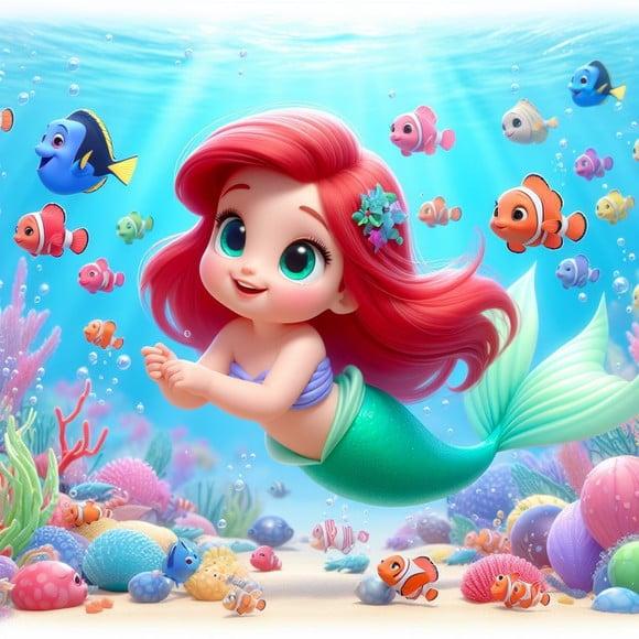 Kit Digital Ariel Cute 3d