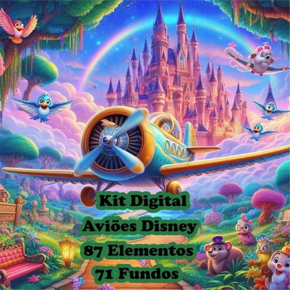 Kit Digital de Aviões em Estilo 3d