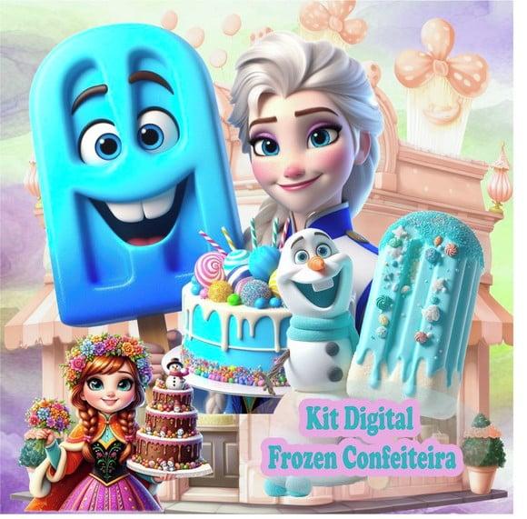 Kit Digital Frozen Confeiteira