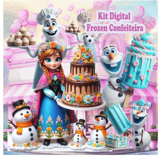 Kit Digital Frozen Confeiteira