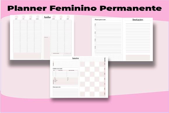 Planner Feminino Permanente Arquivo Digital