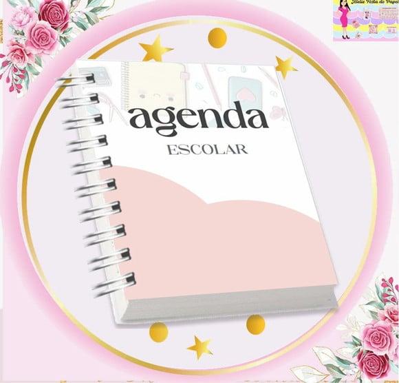 Volta às Aulas Arquivo Digital Combo Agenda Menina 03