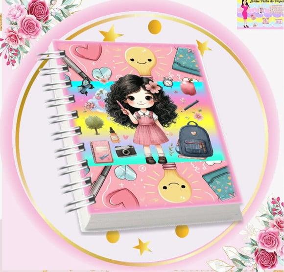 Volta às Aulas Arquivo Digital Combo Agenda Menina 04